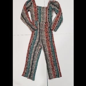 Art Class size 7/8 Romper Long Sleeved, Crop Length
